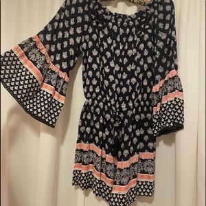 Francesca’s long sleeve, off the shoulder, romper